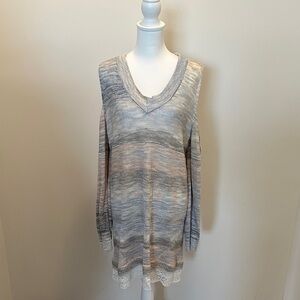 Knox Rose Sweater with Crochet Hem